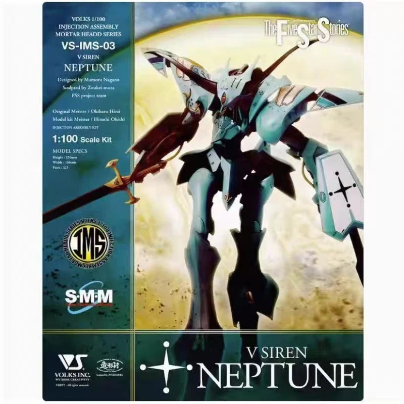 The Five Star Stories Vs-Ims-03 Ims 1/100 V-Siren Kaiko Kaiou & Vlocker'S Fiore Viola Laurel Mecha Action Figure Assembly Model