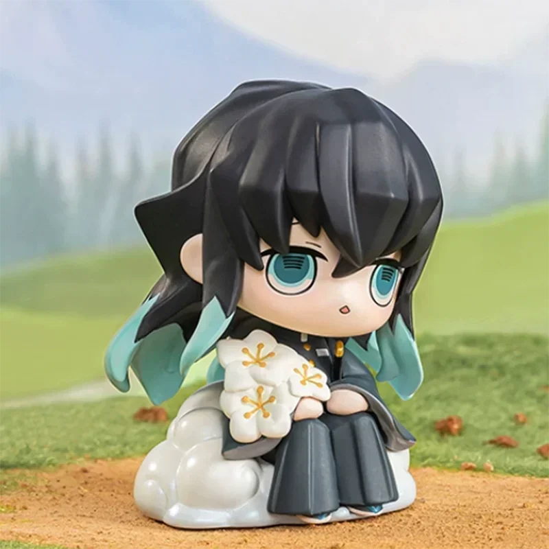 Pop Mart Demon Slayer Birth Flower Series Blind Box Toys Kawaii Anime Action Figure Surprise Mystery Box Dolls Girls Gift