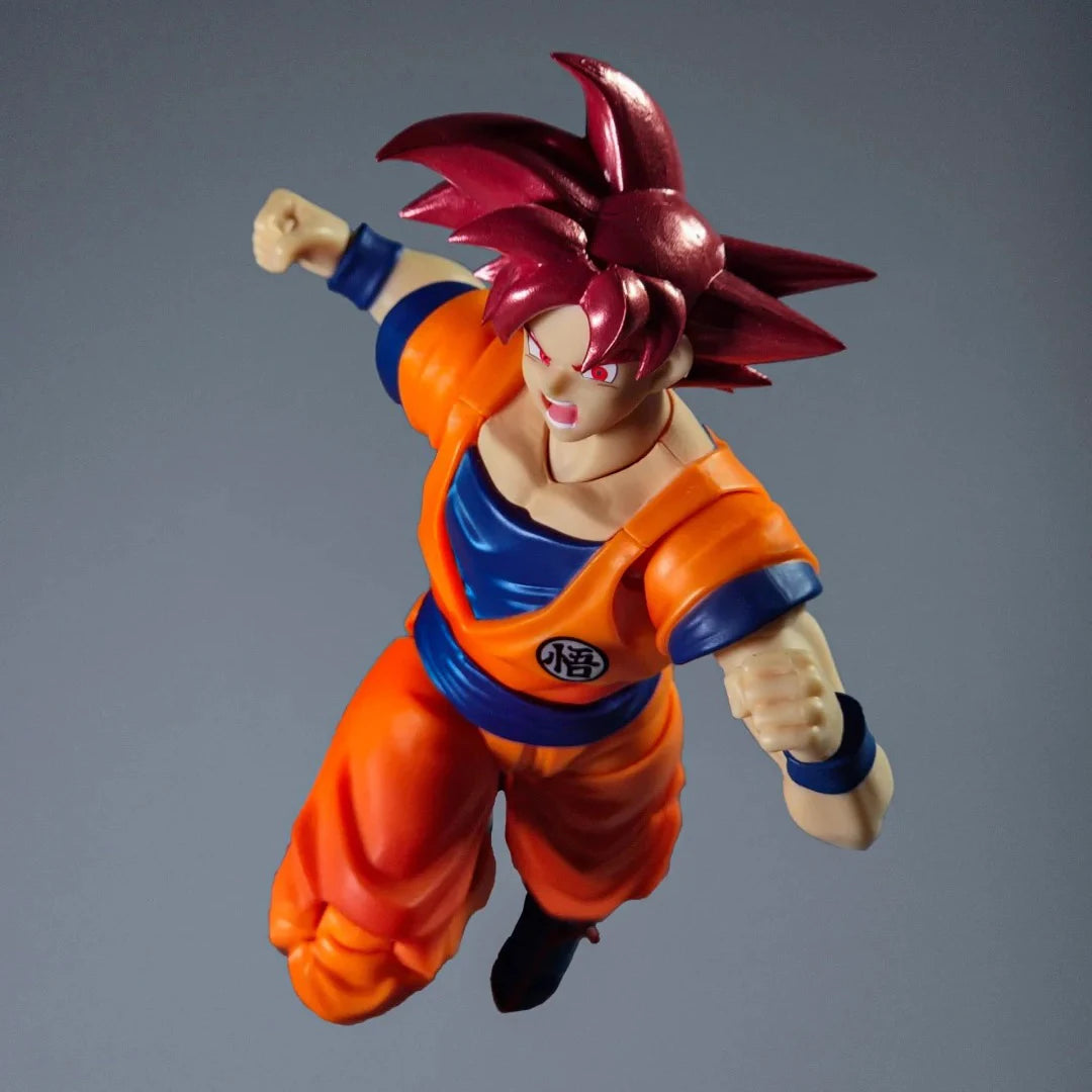 Dragon Ball Super Super Saiyan Red Hair Goku Action Figure Collectible Competition Model Toy for Fans And Collectors
