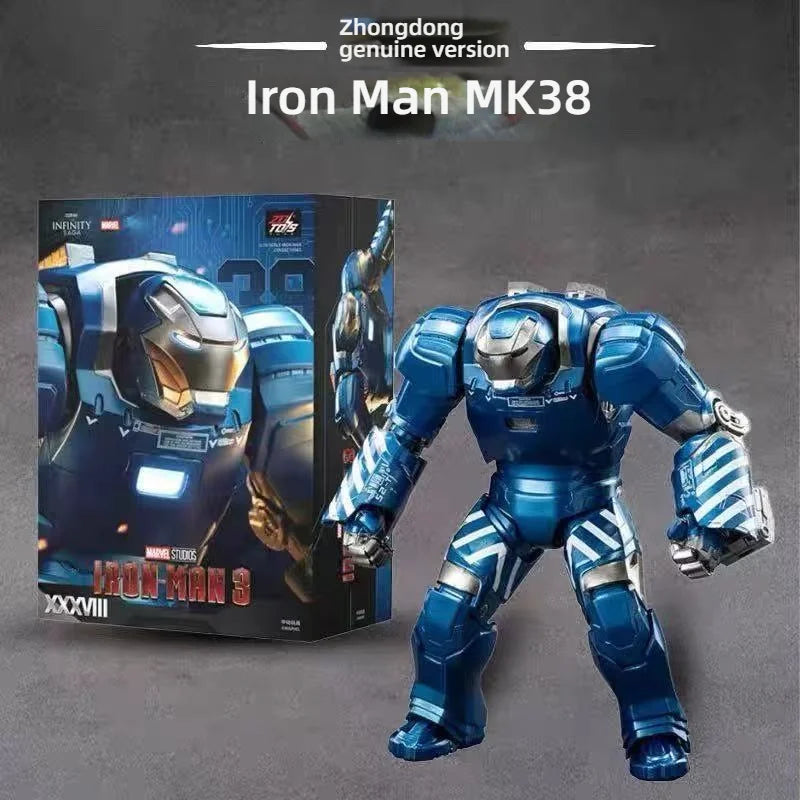 ZD Toys Iron Man Series Joint Movable Latest Hot Item MK38 Movie Version Action Figure - 22cm 7 Inches MarkDolls