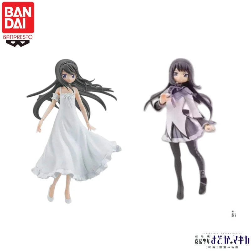 In Stock Original Bandai Banpresto Puella Magi Madoka Magica Akemi Homura Action Figure Doll Brand New Boxed Model New Boxed