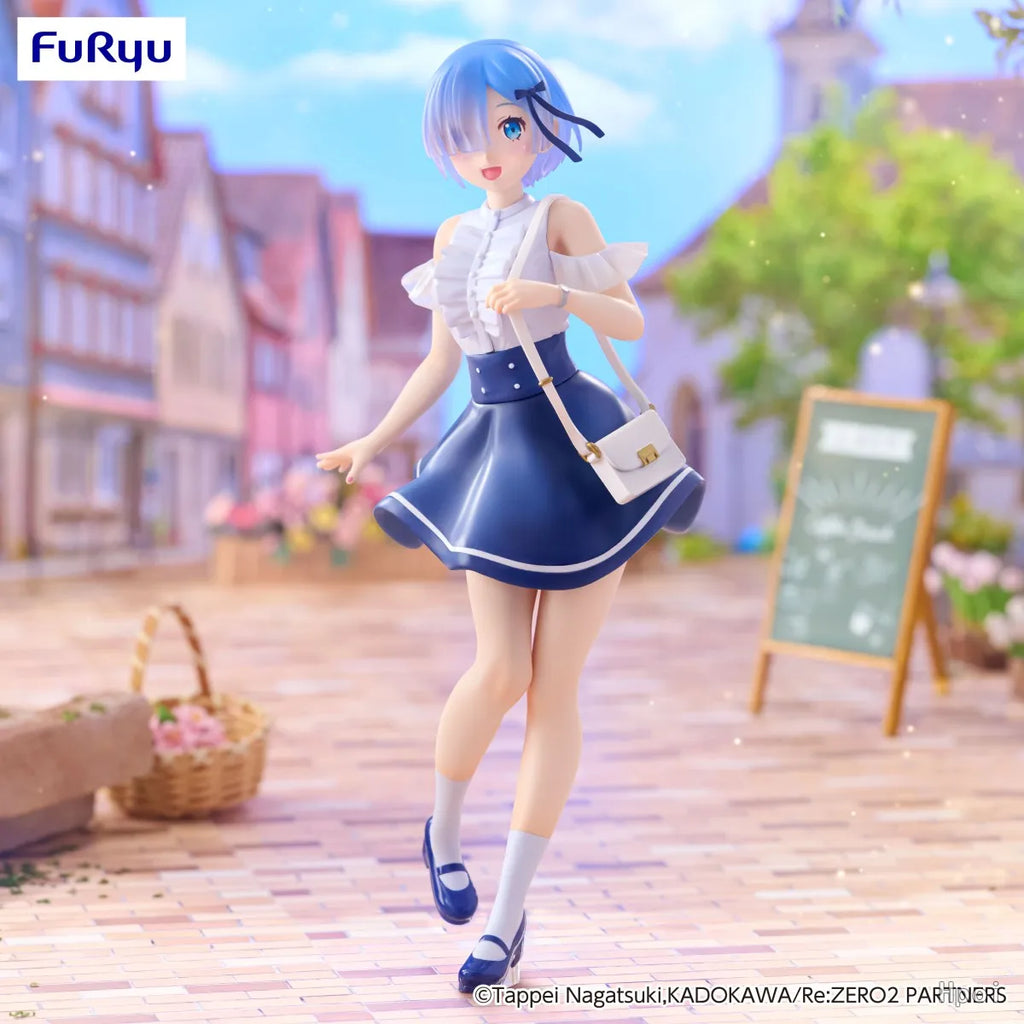 В наличност Оригинална предварително боядисана FuRyu Trio-Try-iT фигура Re: Zero Kara Hajimeru Isekai Seikatsu Rem Декорация на модел на аниме фигура