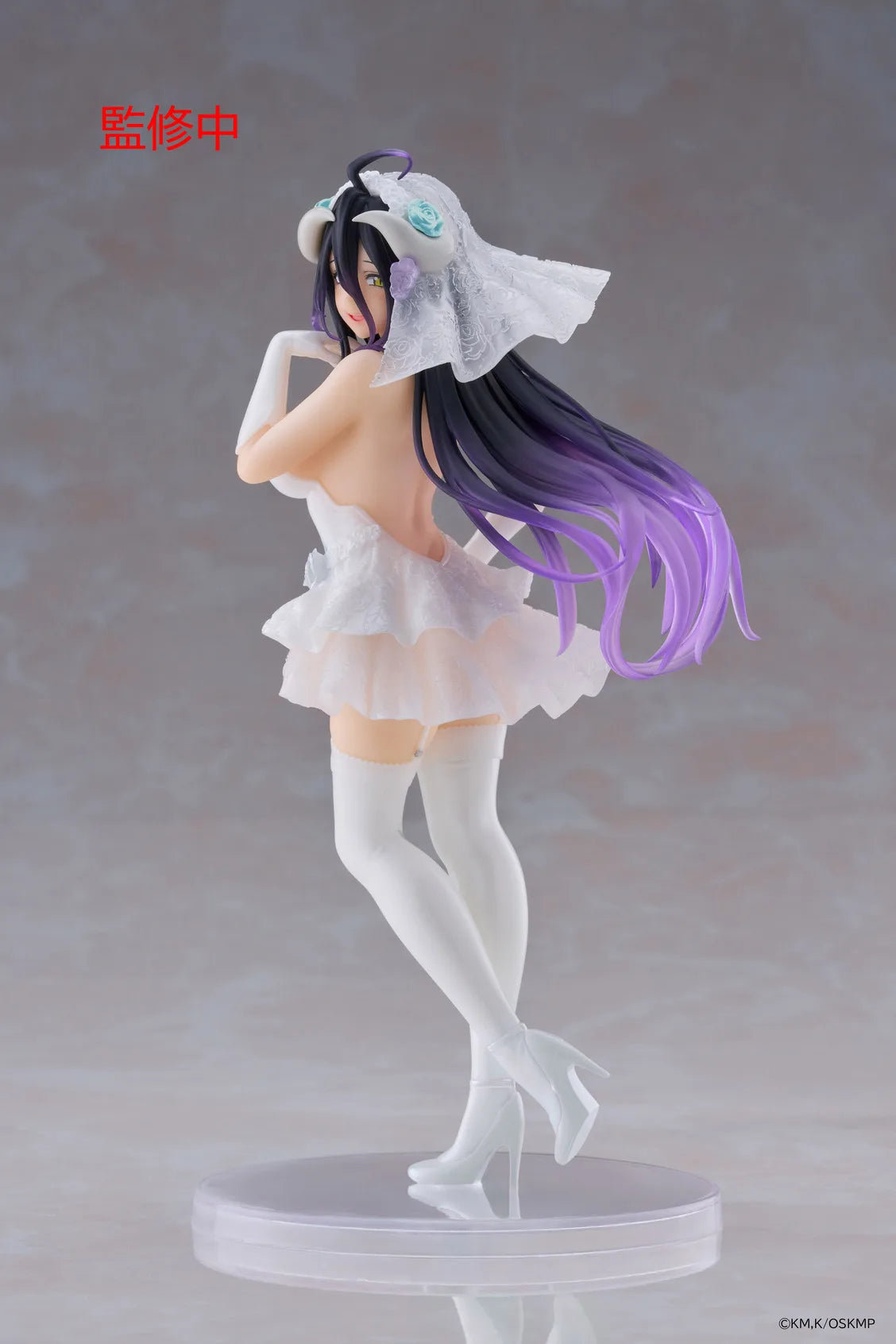 In Stock TAITO Coreful Overlord Albedo Wedding Dress Desktop Cute Dolls Anime Action Figure Toy Gift Model Collection