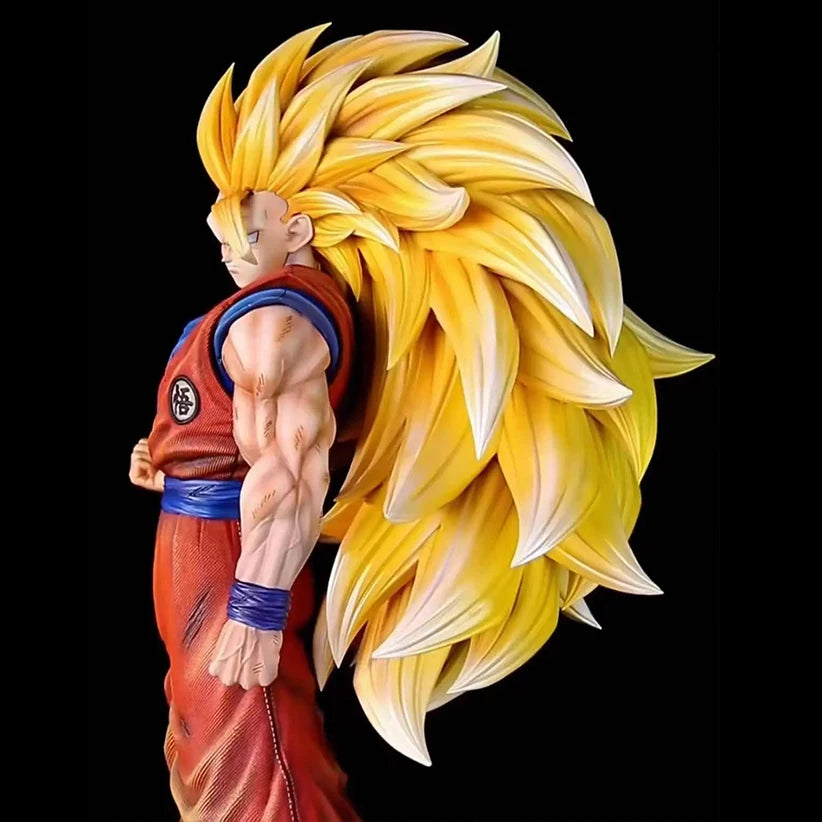 54cm/21.26inch Dragon Ball Z Son Goku Ssj3 Figure Super Saiyan Goku Action Figures JT Statue Collection Model Toys Gifts