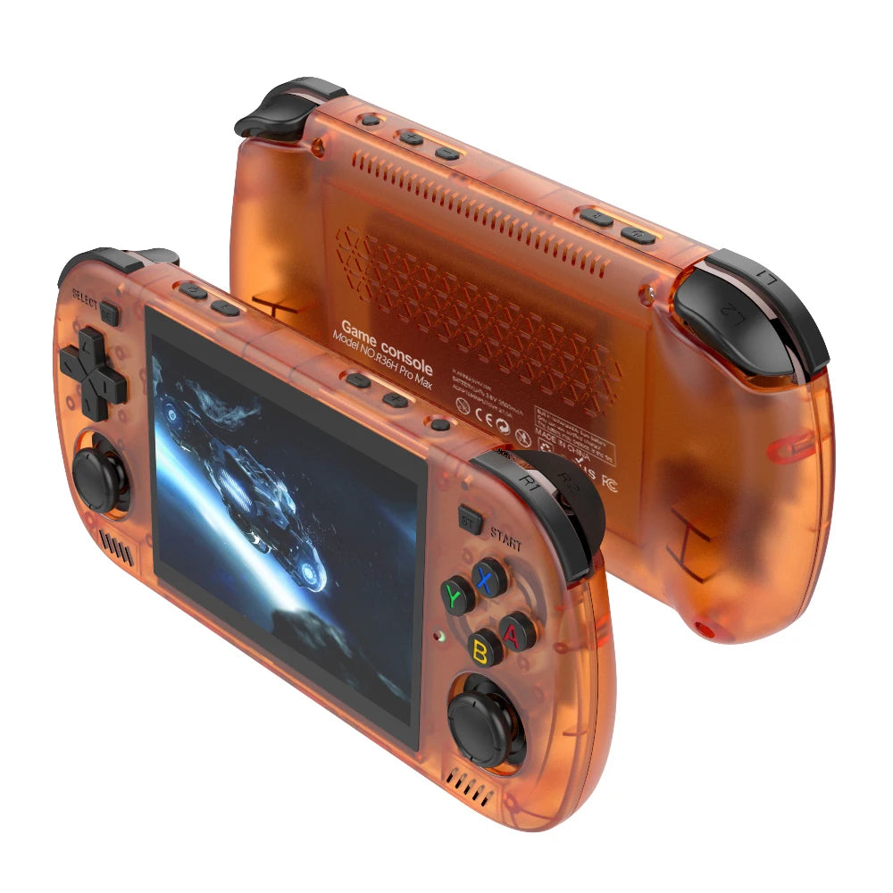 BOYHOM Green R36H PRO MAX Retro Gaming Console 4.2-inch IPS Screen RK3326 Processor 3000mAh Battery Open-Source Linux System Por