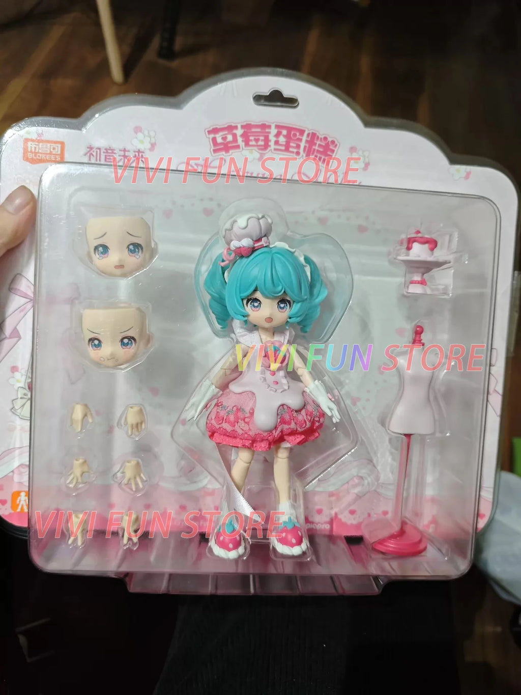 In Stock FANTASTICS HATSUNE MIKU Strawberry Cake WITH YOU 2025 SERENDIPITYEDITION Q Ver. VIVID ECHOES Movability Mooel Toys
