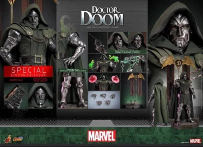 Hot Toys 1/6 Scale Marvel Doctor Doom Action Figure Cms022 Trendy Desktop Ornament Collectible Toy For Boys Ideal Xmas Gift