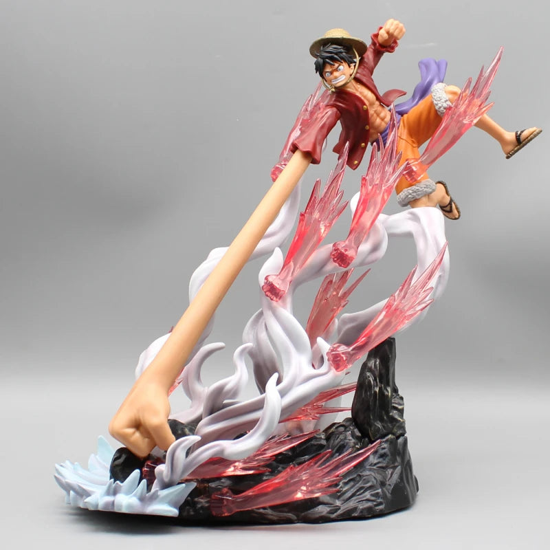 29cm One Piece Luffy Long Hand Anime Figures Nika Luffy Gear 2 Action Figurine Pvc Statue Model Doll Collection Toy Decora Gifts