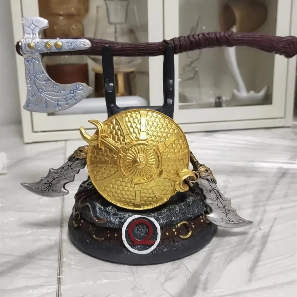Leviathan Axe Controller Stand Resin Statue Game-Themed Model Accessory for PS4/PS5 Gaming Decoration Joystick Holder