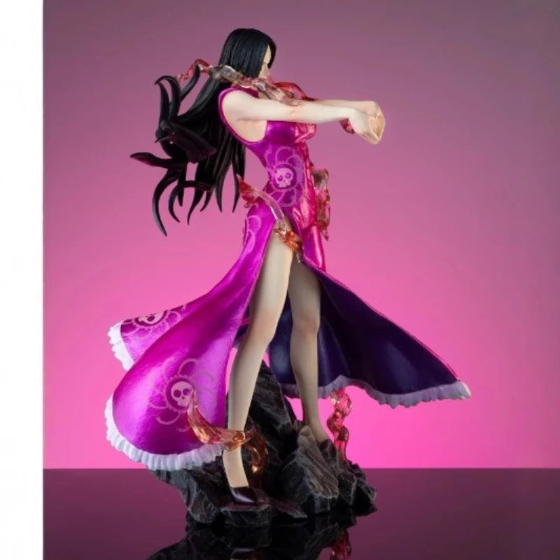 New One Piece Make A Finger Heart Boa Hancock Handmade Desktop Ornament Model Statue Collection Toys Boys Birthday Gift