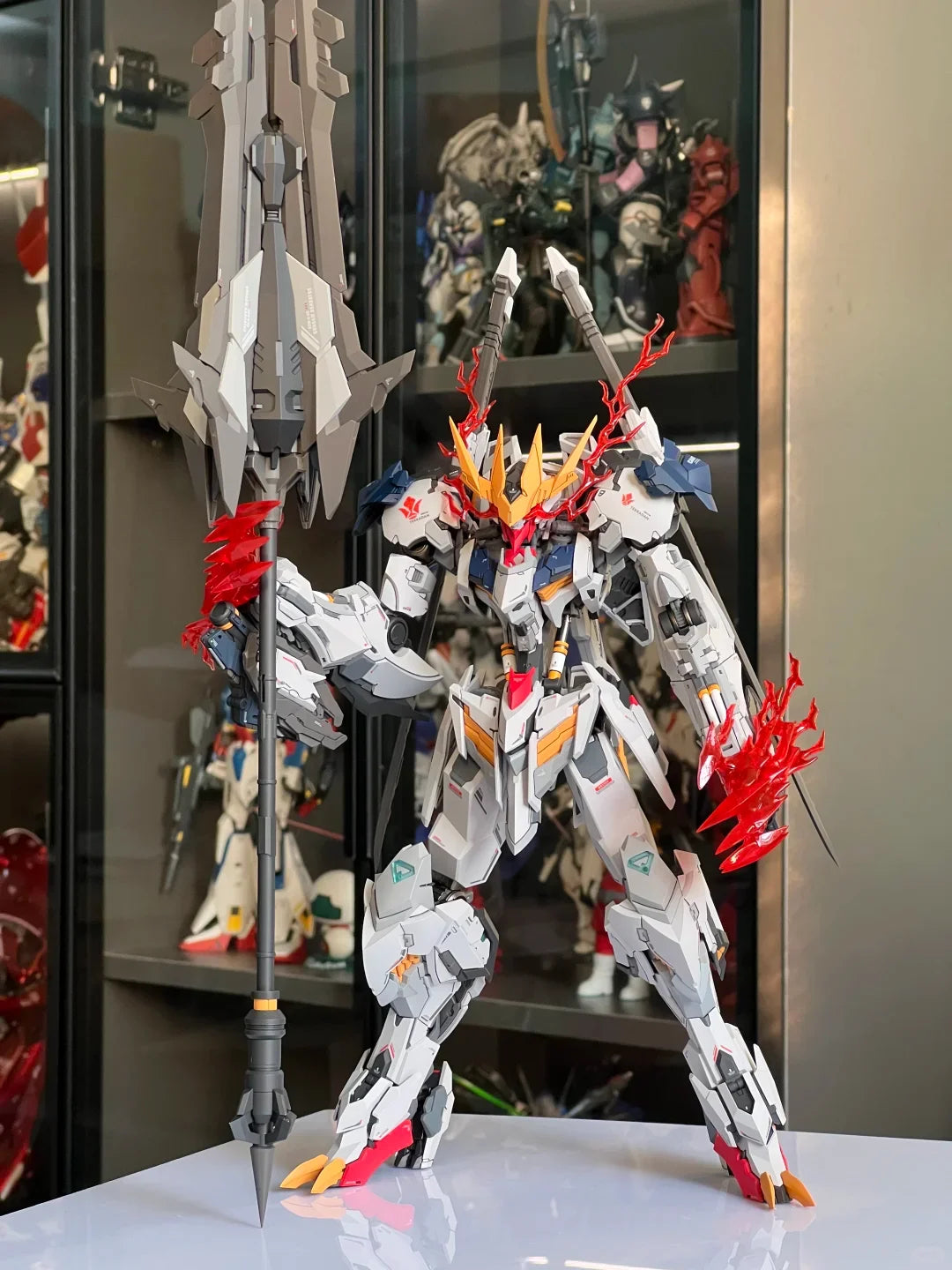 1/100 Wolf Model Barbatos Assembly Model Kit Wolf Technology Alloy Skeleton Action Figure Doll Statue Collection Model Toys Gift