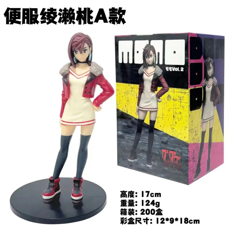 15CM Anime Dandadan Ayase Momo Figure Noodle Stopper Figure Small Sit Series Model Toys Doll Aciton Figure PVC Ornaments