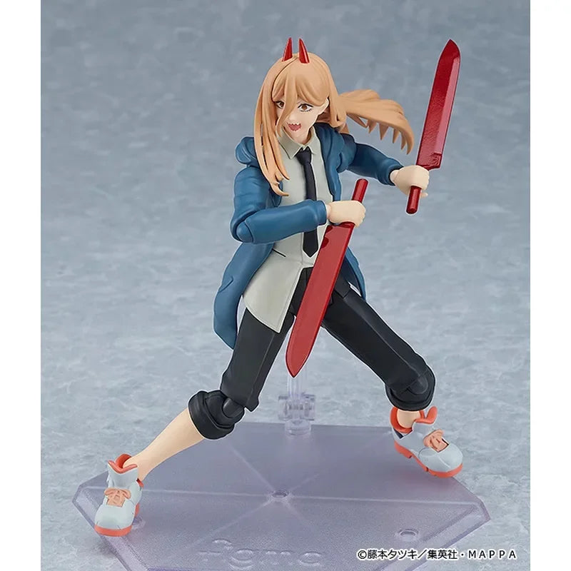 100% Original Max Factory figma No.589 POWER CHAINSAW MAN Denji PVC In Stock Anime Action Figures Model Toy Gifts