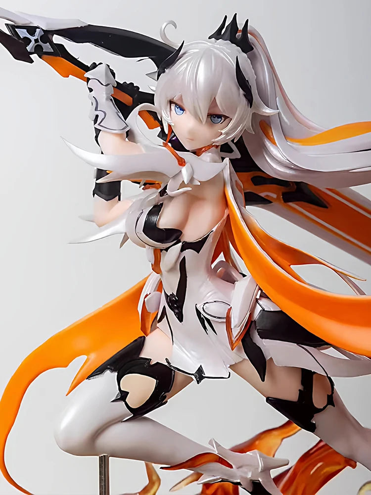 Honkai Impact 3rd Elysia Pink Sweetheart Maid Figure Holding Dessert Tray Anime GK Model Collectible Birthday Gift For Game Fans