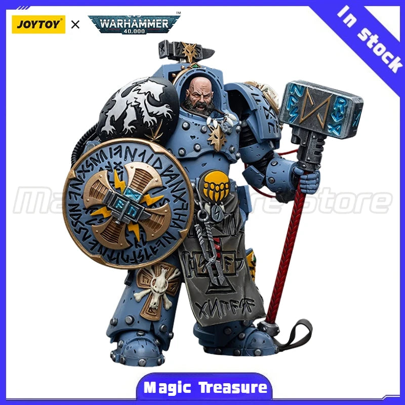 【MT】JOYTOY Warhammer 40K Space Wolves Arjac Rockfist Model Toy Gift 1/18 Action Figure