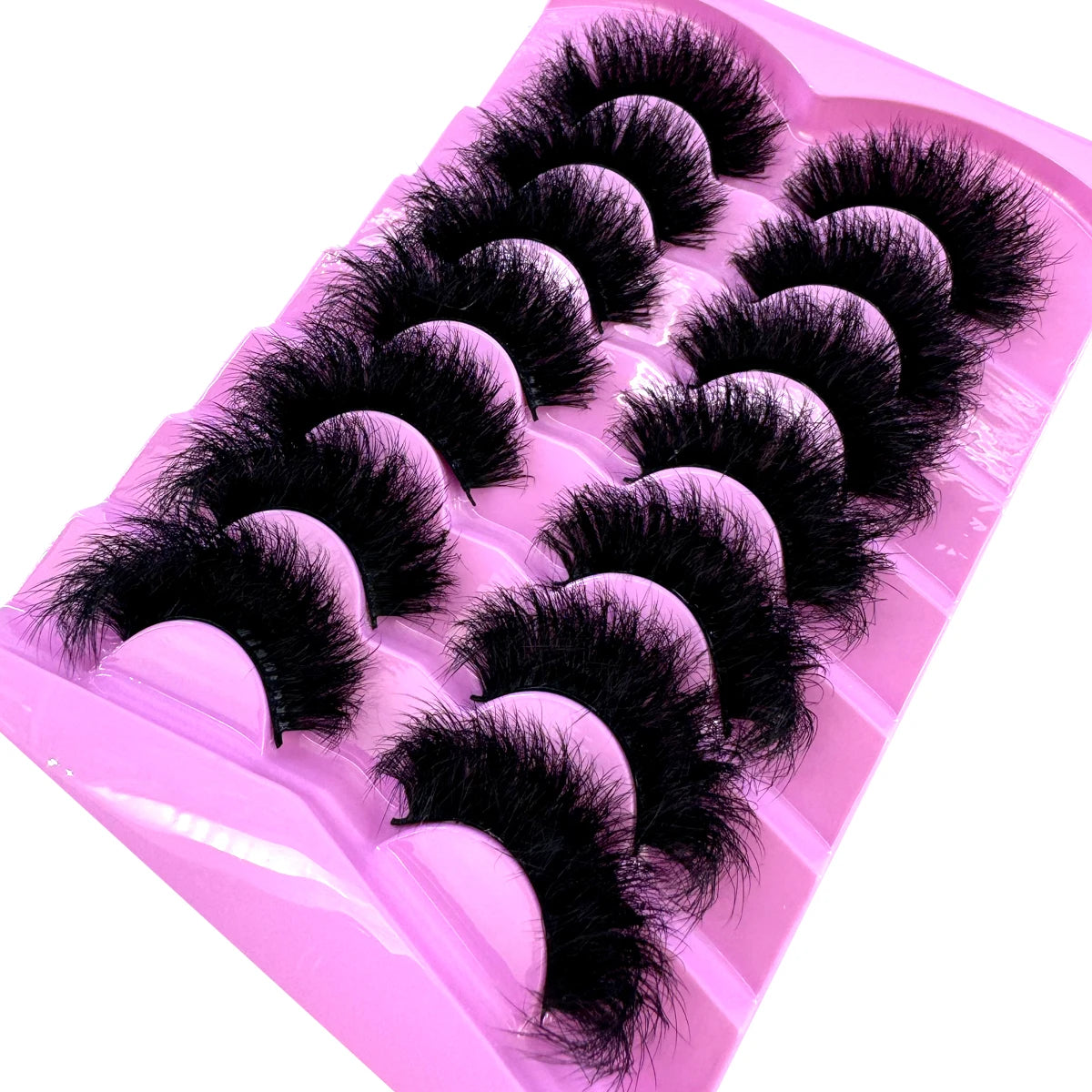 7 Paar 15–25 mm 3D-Nerz-Wimpern, Großpackung mit individueller Box, dünne natürliche Nerz-Wimpern, Packung mit kurzen, natürlichen falschen Wimpern