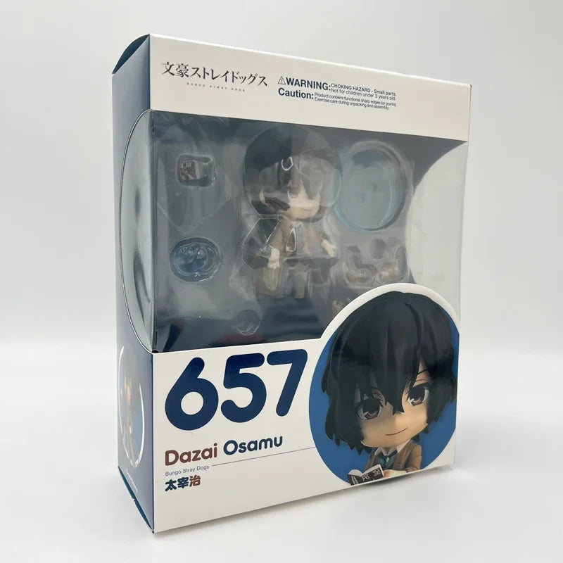 #657 Bungo Stray Dogs Dazai Osamu Anime Figure #676 Nakahara Chuuya Action Figure Ryunosuke Akutagawa Figurine Model Doll Toys