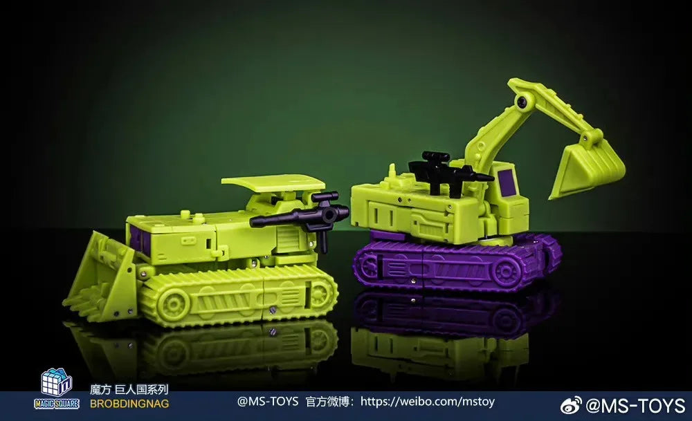 Magic Square MS-41A MS-42A 10cm MS41A MS42A Excavator Bulldozer Devastator Transformation Action Figure