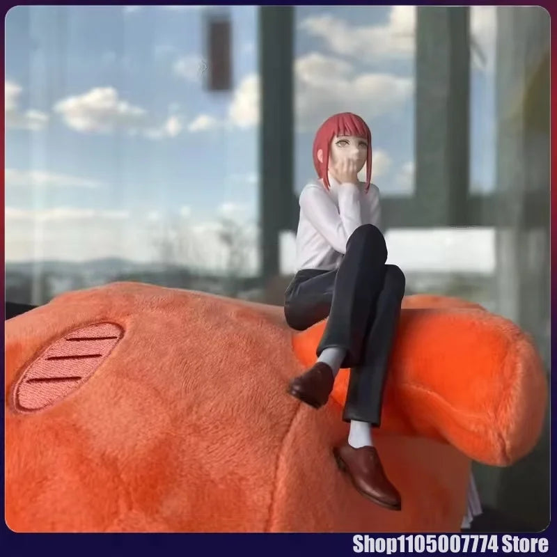 Chainsaw Man Figure Makima Anime 14cm Noodle Stopper Figure Model Toys For Girl Birthday Gifts Dropshipping