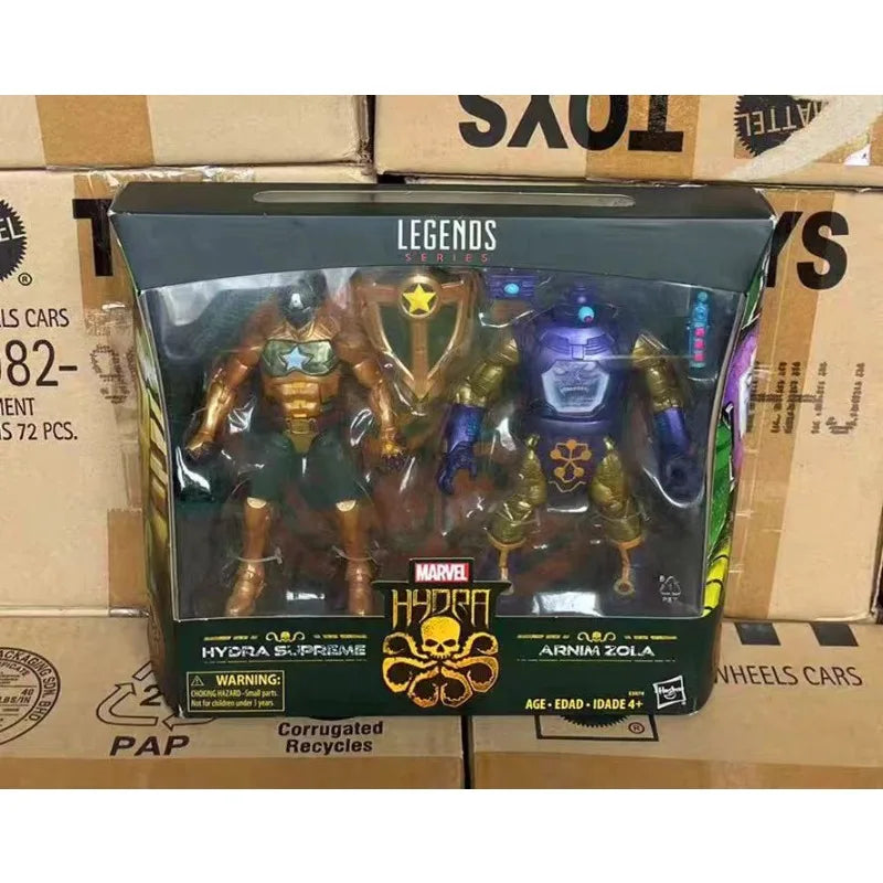 Original Hasbro Marvel Legends Series HYDRA SUPREME & ARNIM ZOLA Anime Figure Toys Collection Gifts