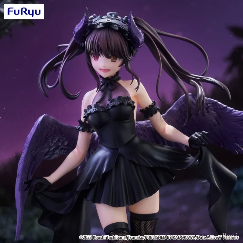 Original FuRyu BiCute Dark Date A Live Ⅴ Kurumi Tokisaki Toys Model Decoration Gift Collection