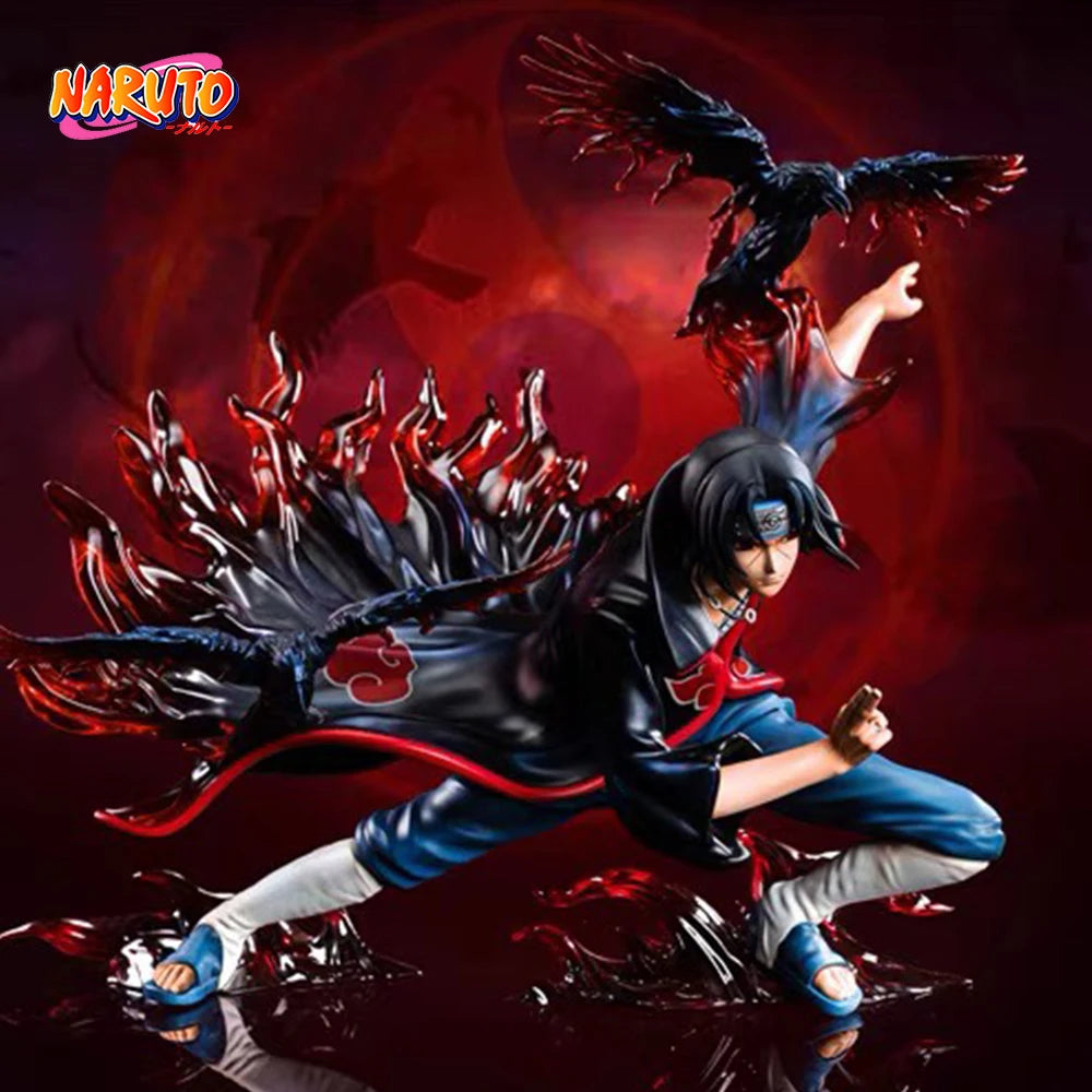 Naruto Anime Figur Gk Itachi Uchiha Actionfigur Akatsuki Statue Tsukuyomi Puppe PVC Modellsammlung Spielzeug für Kinder Geschenk