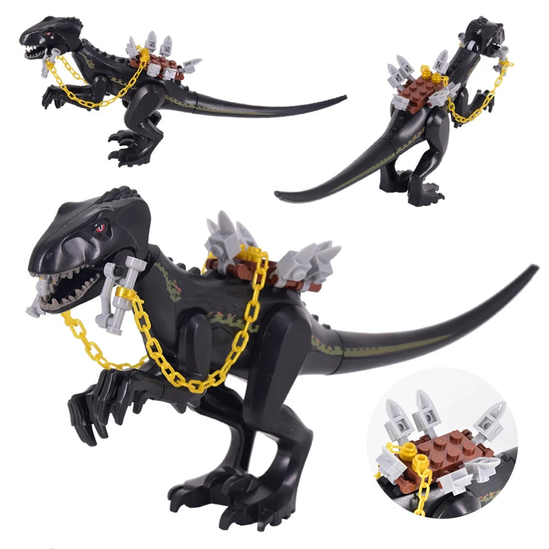 2025 New Jurassic Dinosaur Titanosaurus Dinosaur Seat Buildable Dino with Fortress Structure Ladders Flag