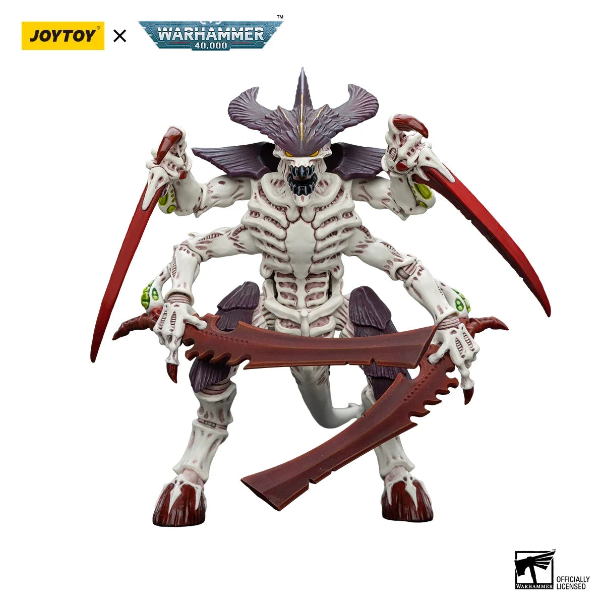 【MT】JOYTOY 1/18 Action Figure Warhammer 40K Tyranids  Hive Fleet Leviathan Tyranid Warrior with Boneswords Fleshborer