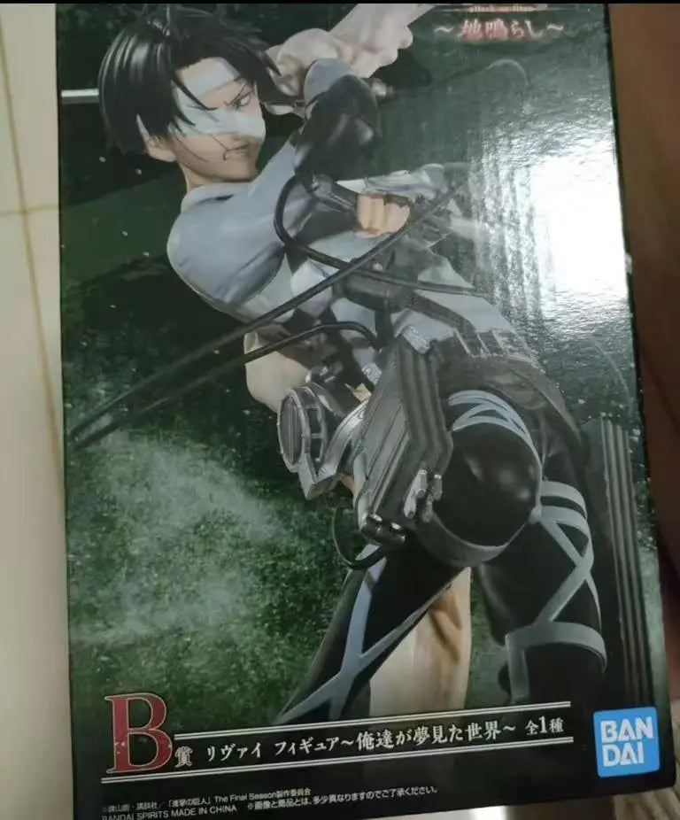 -In Stock Original BANDAI Ichiban KUJI Attack on Titan Eren Yeager Levi Ackerman Zoe Hans Mikasa Armin Arlert  Model  Figure