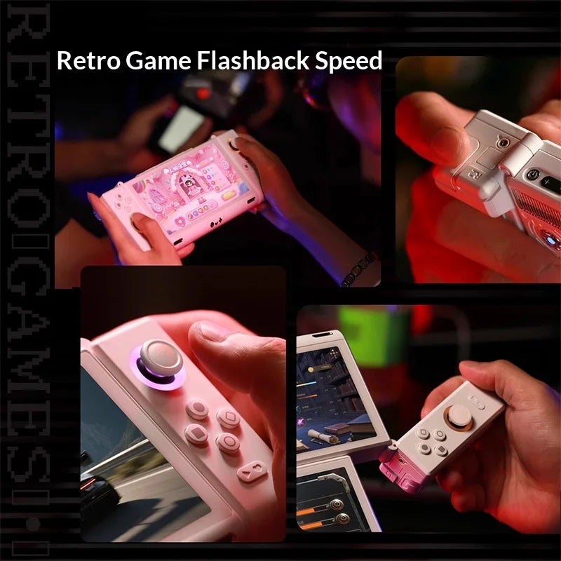 Onexplayer Onexsugar Sugar 1 Handheld Game Console Dual Screen Retro Pixel Gamepad Hall Joystick Oled G3 Gen3 Bluetooth Wifi