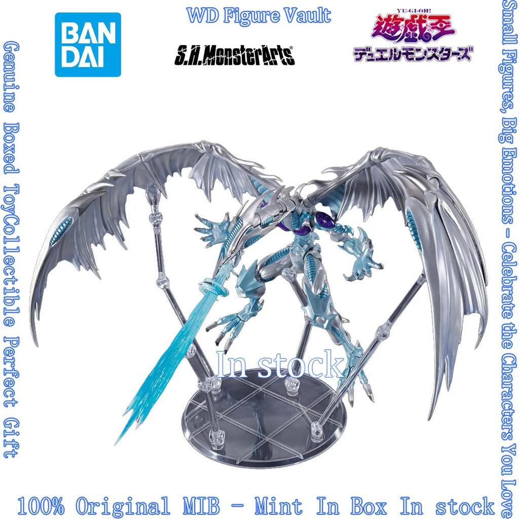 In stock Bandai S.H.MonsterArts Stardust Dragon (Yu-Gi-Oh 5D s) Figures Anime Model Genuine Boxed Toy Gift