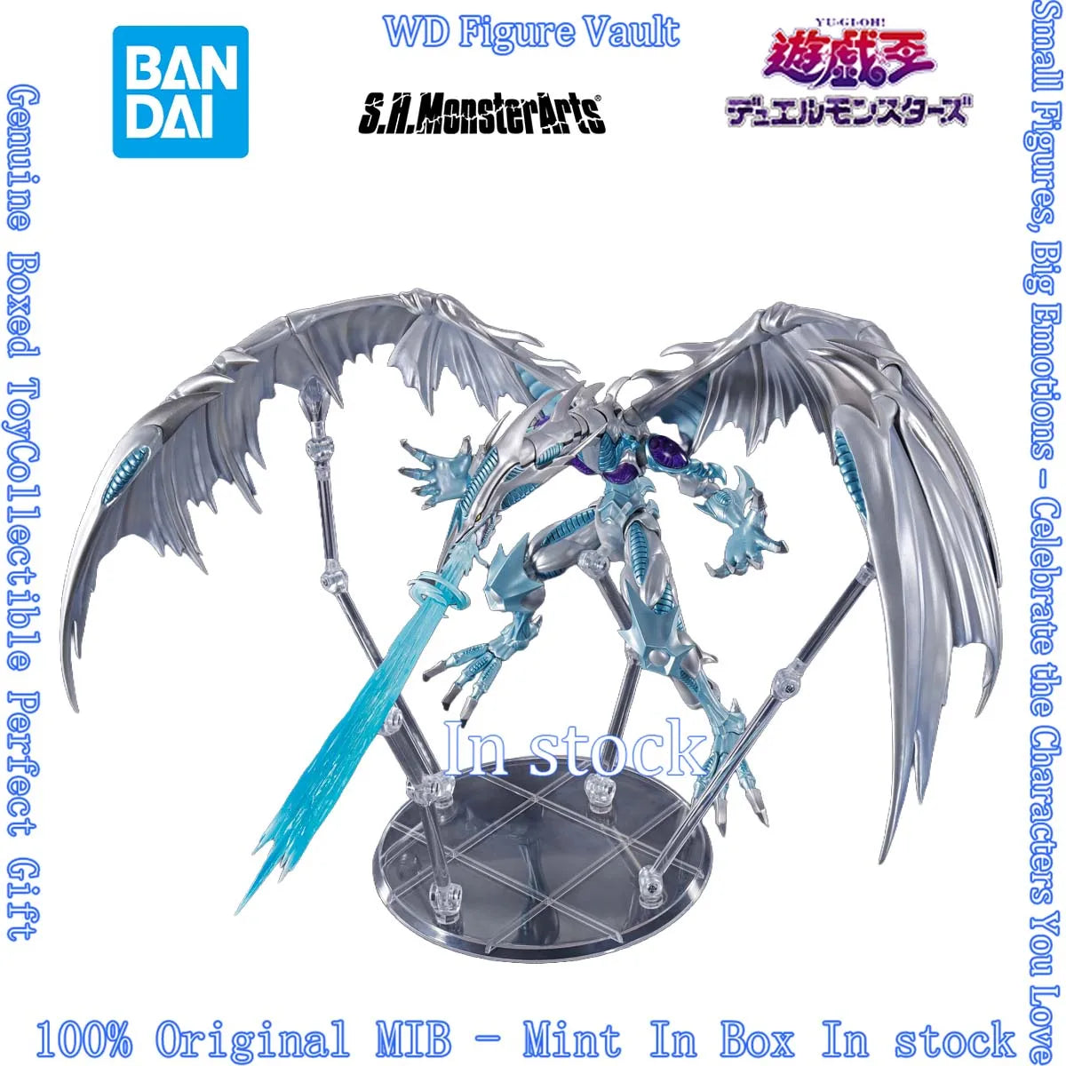 In stock Bandai S.H.MonsterArts Stardust Dragon (Yu-Gi-Oh 5D s) Figures Anime Model Genuine Boxed Toy Gift