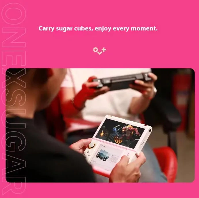 ONEXSUGAR SUGAR1 Game Console Dual-screen Handheld Game Players Snapdragon G3 Flip-top Deformable Gamepad Hall Joystick Custom