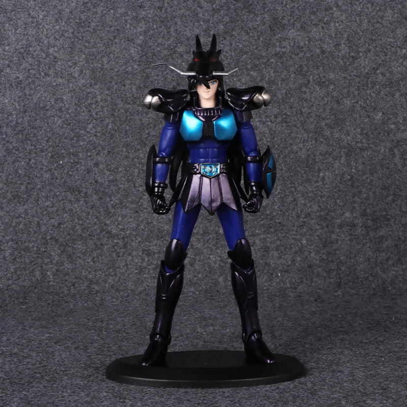 19CM Anime Saint Seiya Black Sanits Figure Multiple Models Standing Posture Animation Model Toys Gifts Collection Decoration