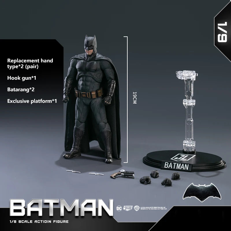 Fondjoy Justice League Light Armor Batman Model Sculpt Action Figures in Stock 19cm DC Batman Collect Model Boy Birthday Gifts