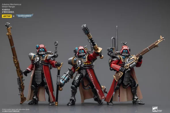 【SF】JOYTOYS 1/18 Action Adeptus Mechanicus Skitarii Ranger Alpha Arquebus Data Tether Model Toys Gifts Collection Ornaments