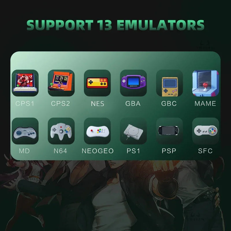 VILCORN E6 Handheld Game Console 5 Inch IPS Screen Portable Game Player Up for 40000 Retro Game for PSP PS1 N64 Pocket Console
