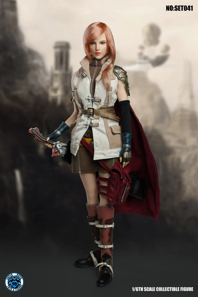 SUPER DUCK SET041 1/6 Fantasy Warrior Head Carving Clothing Set Model Fit 12'' TBL S10D Pale Big Breast Action Figure