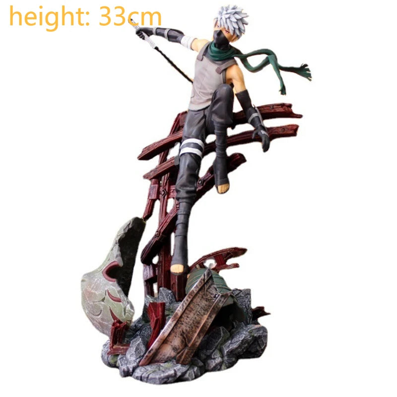 GK Naruto Kurama Chakra Mode Shippuden Anime Figurine Model Action Figure Sasuke Itachi Statue Collection Toy 35cm Kyuubi Figma