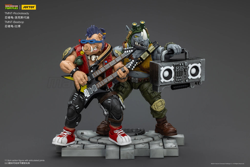【MT】Pre-sale JOYTOY 1/18 Action Figure TMNT Ninja Turtles Beebop Rocksteady Collection Model Toys Gift Collection Ornaments