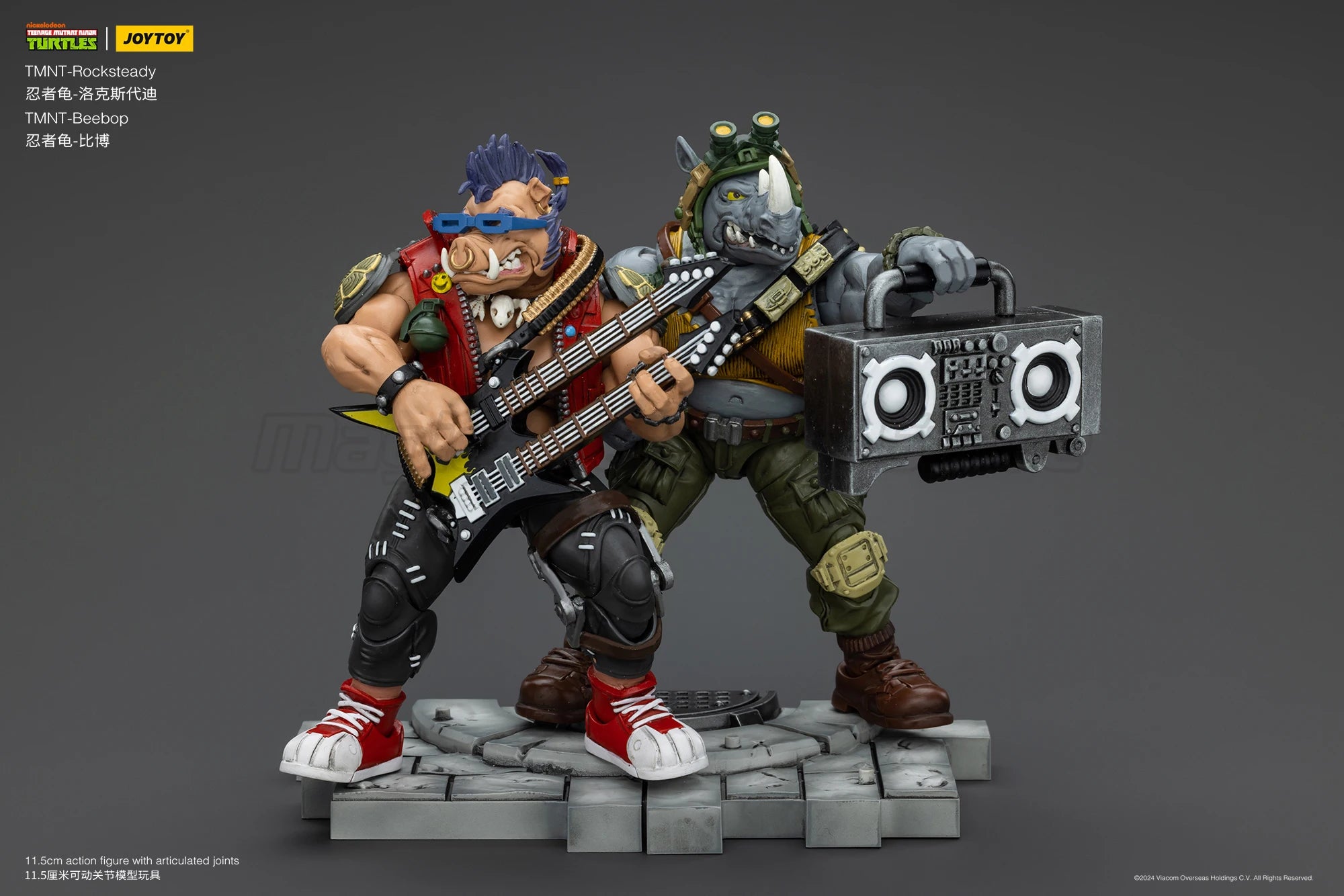 【MT】Pre-sale JOYTOY 1/18 Action Figure TMNT Ninja Turtles Beebop Rocksteady Collection Model Toys Gift Collection Ornaments