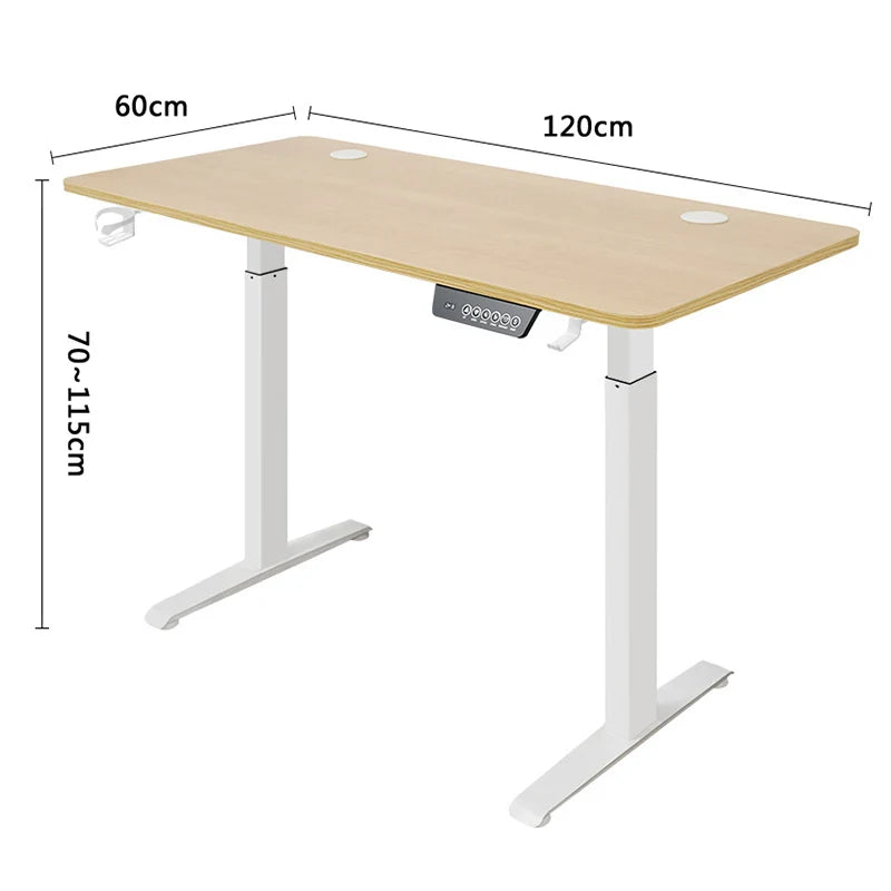 Height Adjustable Electric Standing Desk Sitting Desk Motion Desk For Home Office Protection Ergonomic Cervix Lower Spine