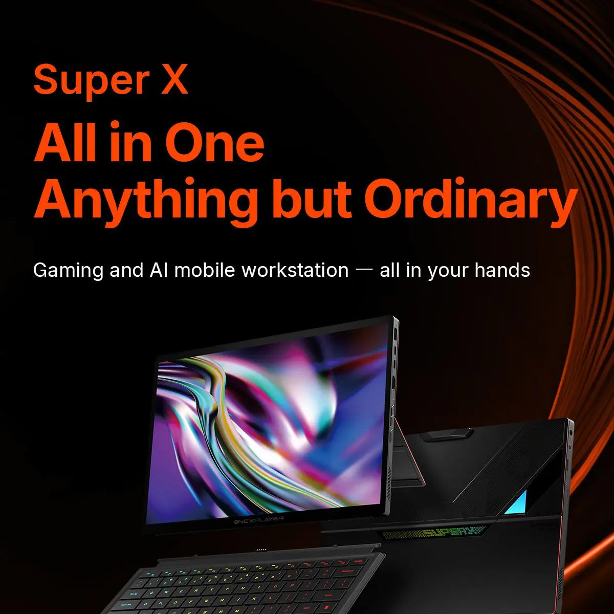 New AMD Ryzen AI Max+395 One XPlayer Super X 14-Inch 2.8K AMOLED 60/120HZ display Gaming tablet-laptop hybrid Fingerprint unlock