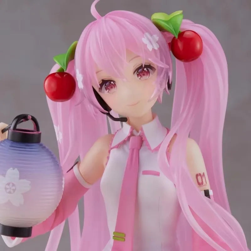 Taito Original Piapro Figuren Hatsune Miku Artist MasterPiece + Sakura Lantern 18cm Sammlerfiguren Geschenk