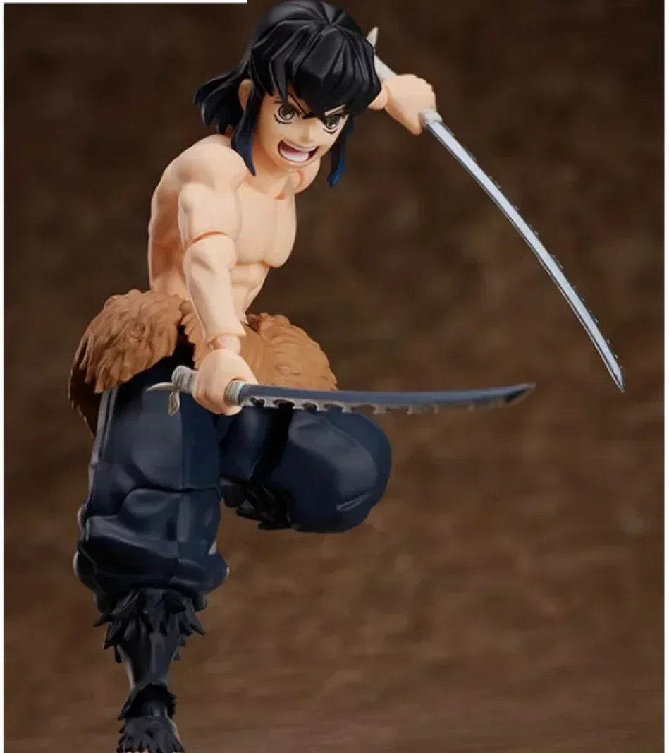 100% Original Aniplex BUZZmod Inosuke Hashibira Kimetsu No Yaiba Demon Slayer Action Figures Model Toy Brinquedos Figura