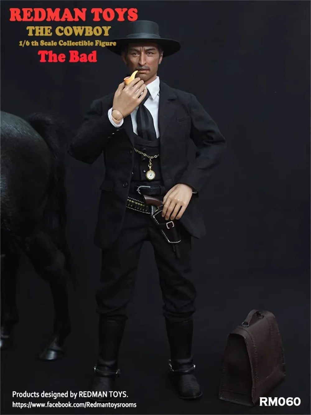 REDMAN RM060 The Bad US. West Cowboy Mayor of Tombstone Town No Horse Full Set Action Figure Gift For Fans Collectable 1/6