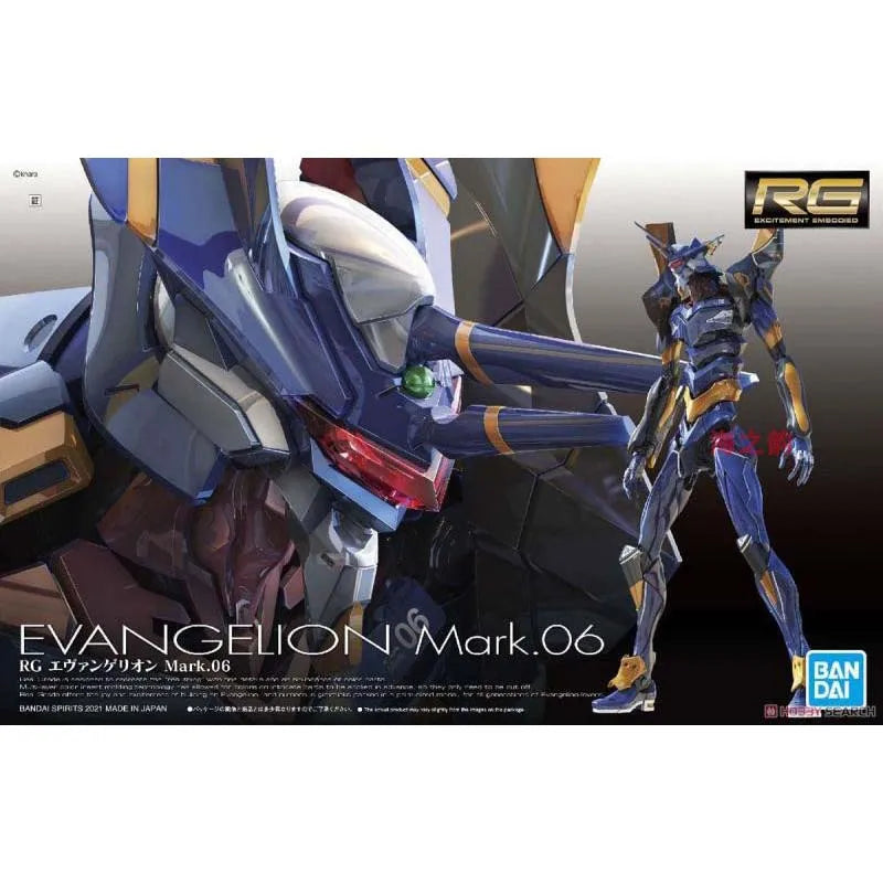 Bandai Evangelion Model Kit RG EVA Unit 00 02 Mark 06 03 Action Figure Building Kit Collectibles Anime Figures Toys For Boy Gift