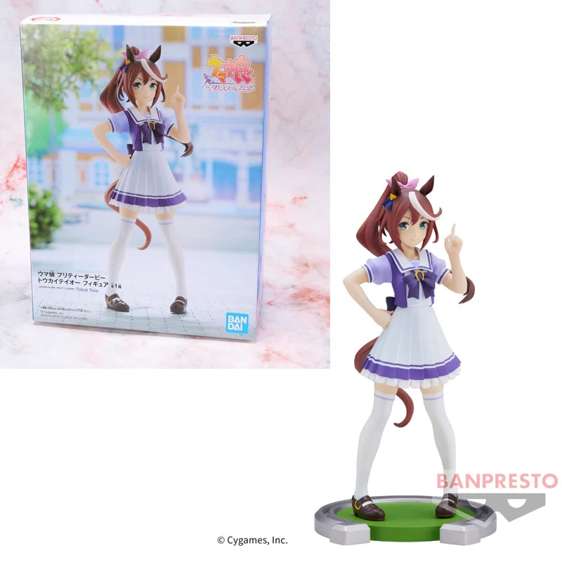 Fast Shipping Bandai Anime Pretty Derby BANPRESTO Special Week Rice Shower Silence Suzuka Tokai Teio Original Model Toys Figure