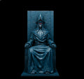 Solo Leveling: Giant God Statue Throne Sculpture Customizable Height Collectible Resin Model