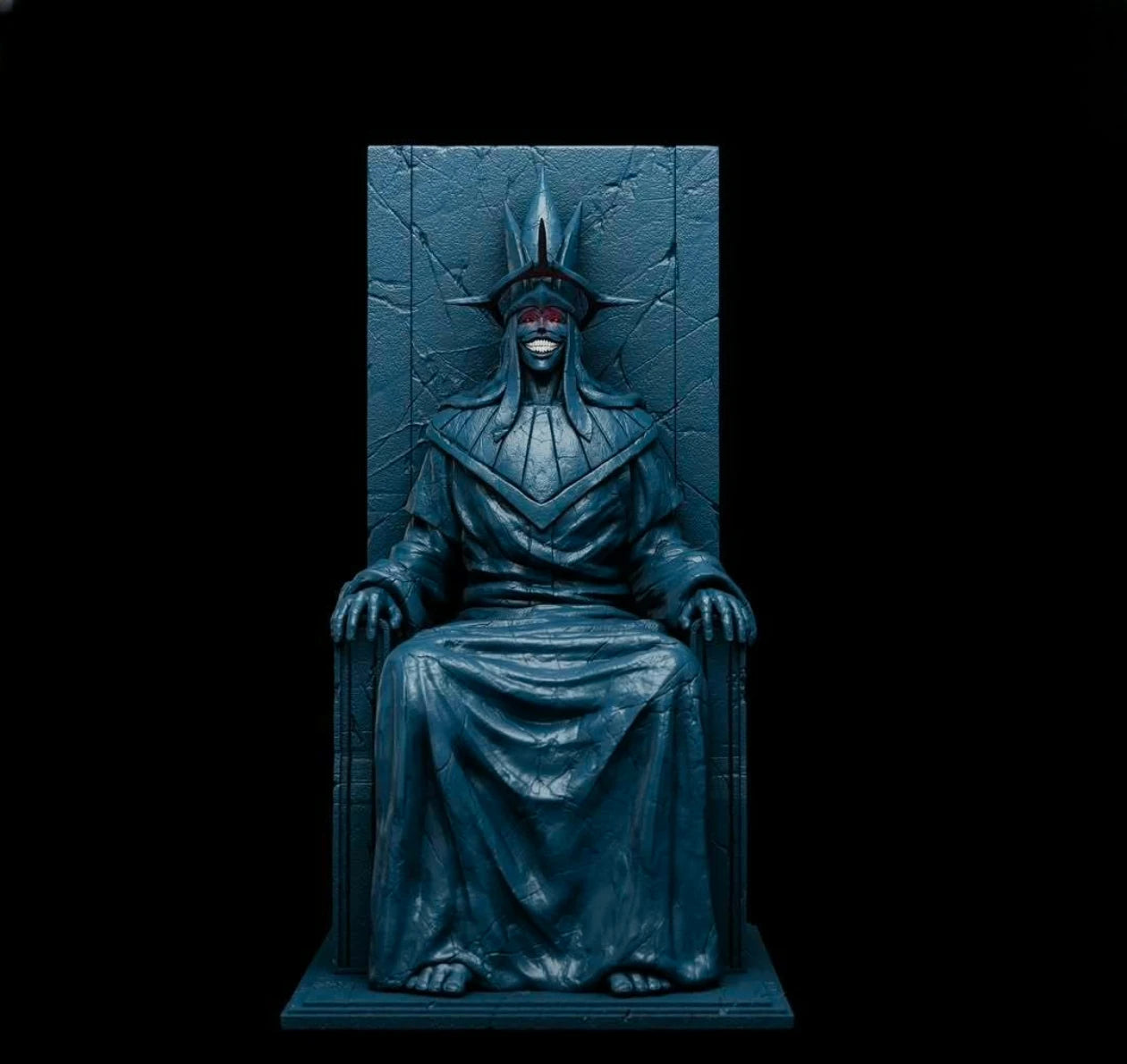 Solo Leveling: Giant God Statue Throne Sculpture Customizable Height Collectible Resin Model